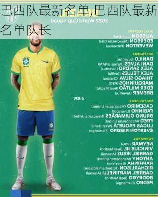 巴西队最新名单,巴西队最新名单队长